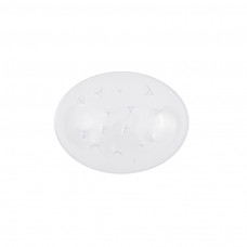 Couvre oeil oval avec aspérités transparent