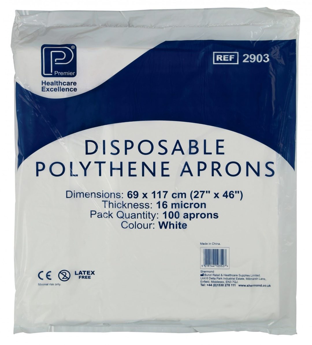 Tablier jetable polyéthylène